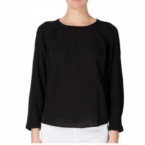 NWT Allsaints Lucas Raglan Sleeve Vent Top